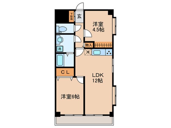 ハピネス飯田六号館の物件間取画像